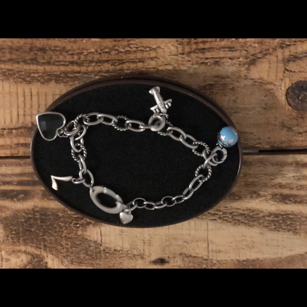 Fossil bracelet and charms from Germany